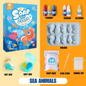 BYJ MR TOYS Sea Animals and Dinosaurs DIY Soap Maker Kit