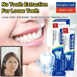 GiiMall [1/2pcs] Loose Tooth Fixing Toothpaste Teeth Strengthening Toothpaste
