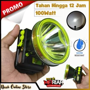Senter Kepala JINLONG JL-7877 Headlamp 100 Watt cahaya Putih tahan sampai 12 jam | Senter Kepala Super Terang 100W | Senter Kepala 100 Watt | Headlamp Super Terang ~ Noah Online Store