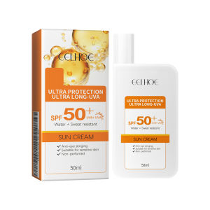Eelhoe Original Facial Body Sunscreen Whitening Moisturizing Repair Skin Face Sunblock Ultra SPF50+ UV Isolation Foundation Fluid Skin Protective Cream Refreshing Oil Control Waterproof Sunscreen Cream Skin Care