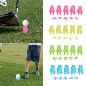 10Pcs Golf Simulator Tees Golf Tees Golf Mat Tees Practice Golf Tees Perfect for Turfs & Driving Range Indoor Claw Tees