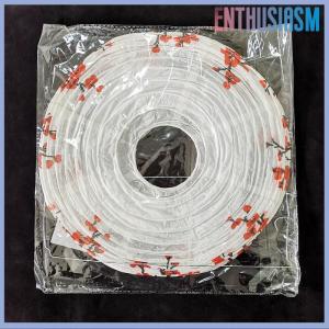 【Enthusiasm】🌟🌟【Hot Sale】🎈 โคมไฟกระดาษทรงกลมลายดอกพลัม โคมไฟตกแต่งบ้านในวันตรุษจีน30 35ซม.