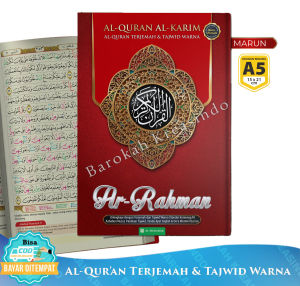 Alquran 30 Juz Lengkap Ukuran Ar Rahman A5 Al Quran dan Terjemahan Tajwid Warna Ukuran Sedang