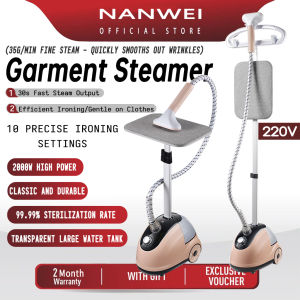 NANWEI 2000W Garment Steamer Household 2-In-1 big Steam Small Handheld Iron All-In-One Solution Upright Garment Steamer 220V Hanging Machine With Ironing Board