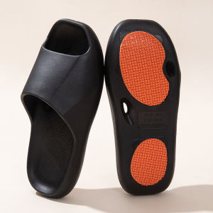 Free Shipping Rubber-Soled Non-Slip Indoor Slippers For Women New Summer Style Quick-Drying Thick-Soled Suitable For Showering Also Available For Men