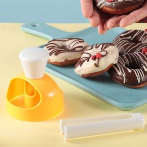 Donut Mold Dessert Doughnut Maker Cutter DIY Cake Mould Fondant Decor Kitchen Baking Gadget Heart Round Flower Shape