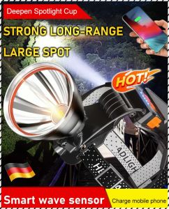 Headlamp Disaster Relief Bright As Day Lighting Fixtures Blue Light High Brightness Durable