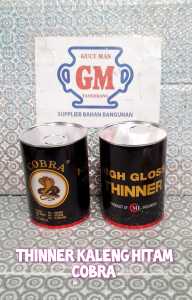 Thinner Kaleng Hitam COBRA kemasan 1 liter