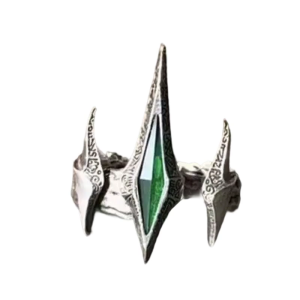 Unique Alloy Crown Rings with Anime Accent Ideal for Cosplay Event and Daily Outfits Adjustable Size for Comfort