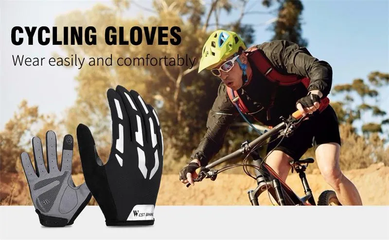 Reflective cheap bike gloves