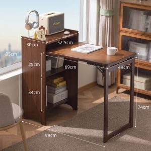 Folding table folding desk computer desk office desk small home-use desktop bedside table