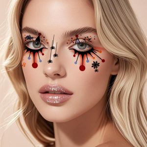 Colorful Face Temporary Makeup Face Sticke