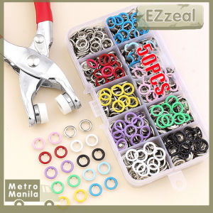 50pcs/set Colorful Snap Button Plier Tools Set With Storage Box Eyelet Puncher Set