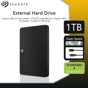 ใหม่ Seagate external harddisk 1tb ฮาร์ดไดรฟ์แบบพกพา ฮาร์ดไดรฟ์ภายนอก 2tb hdd USB3.0 2.5" ฮาร์ดไดรฟ์คุณภาพสูง รับประกัน 3 ปี