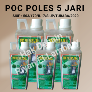 Poles 5 Jari - Pupuk Organik POC Poles 5 Jari Vitmin Getah Karet Original 1000 ml