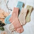 ❤️HOMEWEAR CHIFFON❤️ Women Home Style Comfy Soft Breathable Pastel Color Chiffon Mesh Air-Cond Sock. 