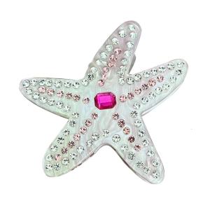 Đầy Màu Sắc Phong Cách Kẹp tóc càng cua Starfishes Acetate kẹp tóc Mạnh Mẽ Grip kẹp tóc Cho Thời Trang Phụ Nữ