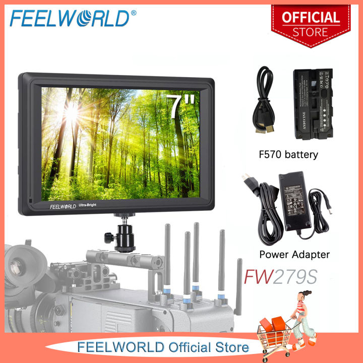 Monitor Feelworld P7S 7 Pollici 4K, 2200nit, 3G-SDI E HDMI, Per DSLR E Fotocamera