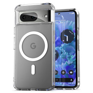 For Magsafe Arcylic Strong Magnetic Wireless Charging Case For Google Pixel 8 Pro Google8 Google8Pro Clear Shockproof Cover