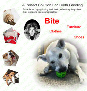 PANDA Mainan bola anjing tahan gigitan karet alam 5-7cm Untuk anjing peliharaan Anjing mengunyah bola untuk pembersih gigi anjing Dog Toys karet Dog Teething Toys