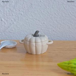 [COD] Abulaia Dollhouse Miniature Soup Pot Mini Pumpkin Pot Toy Model Kitchen Utensil Cooking Ware For Doll House Decor Kids Pretend Play Toys