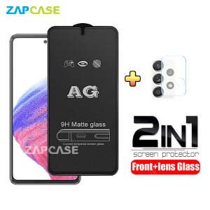 PAKET 2in1 Tempered Glass Anti Glare Samsung A53 5G Free Tempered Glass Camera Lens