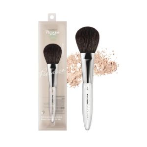 Piccasso COLLEZIONI 103A Powder Brush – Soft Makeup Brush for Face Fluffy Blush and Setting Tool with Goat Hair Blend Ideal for Powder Application Shading and Natural Finish Professional Korean
