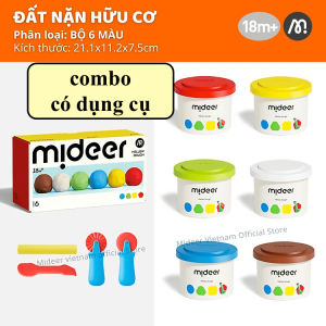 Đồ chơi đất sét (dùng nhiều lần) cho bé - mideer Mellow Dough (6 màu 12 màu)