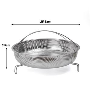 YUNAFIN Có thể gập lại Máy hấp Dụng cụ nấu ăn bằng hơi nước thép không gỉ Khay hấp để hấp bánh bao gạo và bánh bao có tay cầm Lưới hấp Dụng cụ nấu ăn