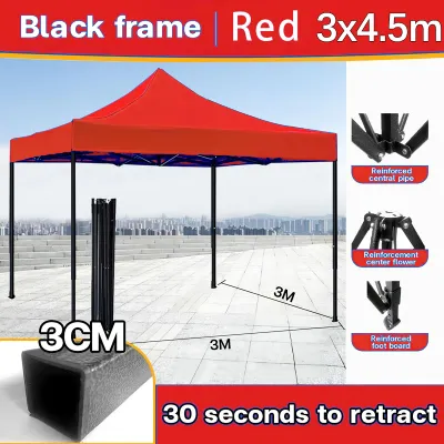 Folding Retractable Tent Waterproof 2x2/3x3/3x4.5m For Car Moto Camping Outdoor Foldable Telescopic Canopy Tent Cloth