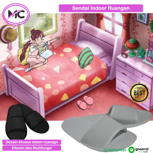 Sendal Rumah Kamar Tidur Sandal Hotel Dalam Ruangan Slippers Anti Slip Murah