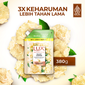 Lux Botanicals Body Wash Sabun Mandi Cair Velvet Jasmine Pouch Refill 380gr