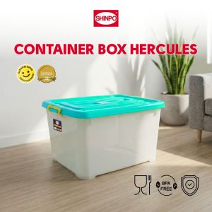 SHINPO Kontainer Plastik Dengan Roda Hercules Container Box Kotak Penyimpanan SPO-SIP-119-CB-150