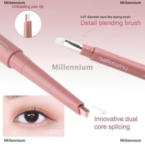 [COD] Millennium Waterproof Natural Dual-Color Lying Silkworm Pencil Under-Eye Highlighter Shadow Pen Contour 2-in-1 Eye Makeup Cosmetics Quick Dry