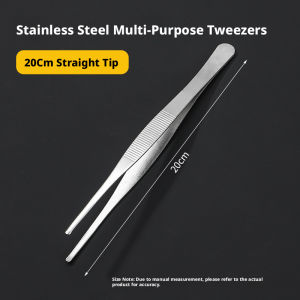 Long Handle Tweezers Stainless Steel 20/25/30cm For Kitchen Cooking BBQ And Aquarium Feeding