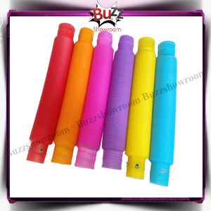 Light Up Pop Tubes Pipes Mainan Lampu Stick Pipa Selang Fidget Toy LED
