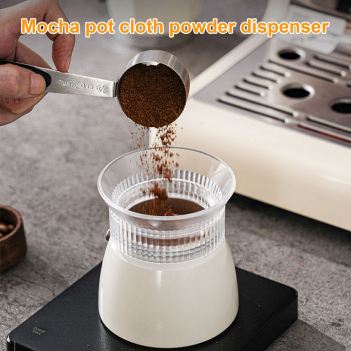 Coffee Tamper For Moka Pot Rotary Powder Dosing Ring Coffee Distributor