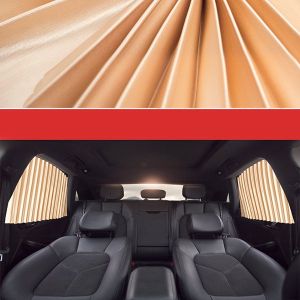 Universal Car Sunshade Curtains Magnetic Car Side Window Curtain Retractable Sunscreen Heat Insulation Shade Window Cover Car Accessories