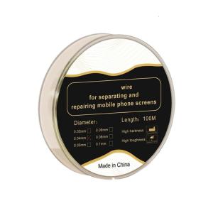 Precisions Engineered Carbon Steel Cutting Wire For Mobile Display Separation LCD Display Screen Separator