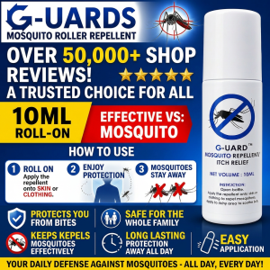 MOSQUITO REPELLENT ROLLER by G-UARD - Highly Effective Formula [NEXT DAY SHIPPING] (蚊子/Nyamuk/கொசுக்கள்)
