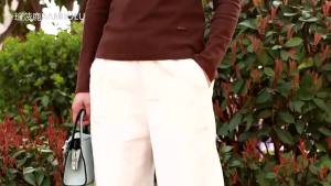 Cotton Linen Wide-Leg Pants Long Pants Women 2024 Spring Summer Thin Korean Style Side Pleated High Waist Draped Straight Casual Womens Pants