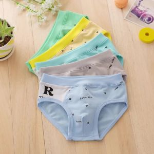 New Arrived High Quality Boys Teenagers Briefs Panties Kids Children Underwear 2-16 Years 5 Pcs/Lot Letter Car Students2026