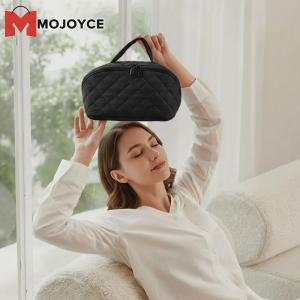 MOJOYCE Travel Makeup Bag Open Flat Portable Pouch Purse Puffer Waterproof Toiletry Bag Travel Organizer for Women Travel Makeup