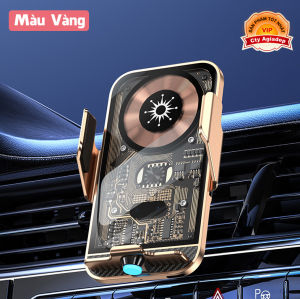 Giá đỡ kiêm Sạc điện thoại ko dây 15W sạc nhanh xe hơi oto car C02 GIORMANI