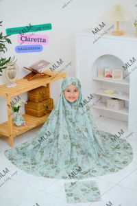 Mukena Anak Traveling Parasut Korea - ( tas mini // free hadiah anak)