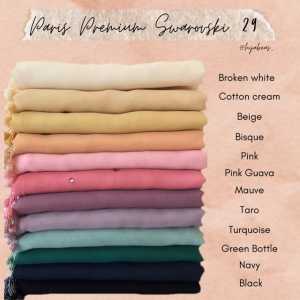 PARIS PREMIUM Hijab Segi Empat Paris Polos TEBAL TIDAK NERAWANG Jilbab PARIS TEBAL NECI EMPAT SISI/Paris Premium Voal // Paris Premium // Segi Empat Paris Polos