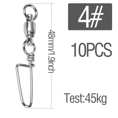 【Tech-savvy】 Strength 26Lb-500Lb Silver 10PCS Ring Snaps Swivels Fishing Accessories Solid Welded Rings High Strength Saltwater Stainless Steel Accessories Bearing Swivels Jig Bearing Connector Fishing Ring Fishing Tackle