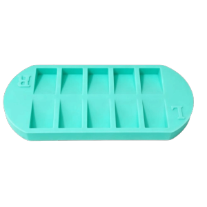 WPRA With L/R Mark Nail Tip Storage Tray Reusable 10 Grids Nail Art Organizer Storage Box Plastic False Nail Display Stand Salon