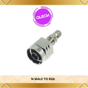 Konektor Adapter Penguat sinyal N male to F drat Rg6 set Amphenol