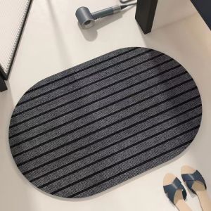 Hoyaa 5pcs Non Slip Stair Step Mat Thick Waterproof Anti Slip Rubber Wear Resistant Grey Simple Stair Tread Rug Floor Carpet